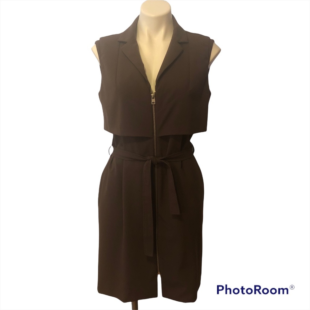 MARC NY Andrew Marc Sleeveless Sheath Dress SZ 10